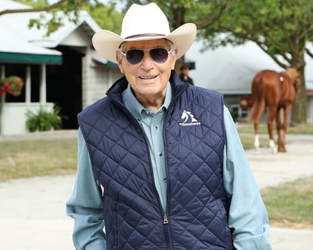 Hall of Fame trainer D. Wayne Lukas at the 2023 September Yearling Sale at Keeneland