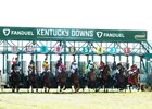 Anglophile wins the Dueling Grounds Derby on Sunday, September 3, 2023 at Kentucky Downs