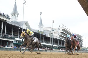West Saratoga wins the 2023 Iroquois Stakes at Churchill Downs
