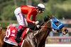 Chatalas and jockey Antonio Fresu win the Grade II $200,000 Chandelier Stakes Saturday, October 7, 2023 at Santa Anita Park, Arcadia, CA.