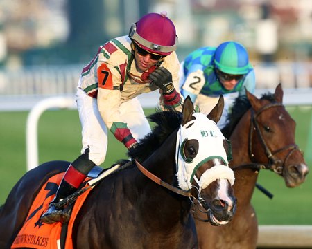 Just Steel and Joel Rosario win the 2023 Ed Brown Stakes at Churchill Downs