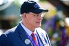 Ned Toffey in the paddock before the Juvenile Turf Sprint (G1T) at Santa Anita in Arcadia, CA on November 3, 2023.