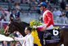 Inspiral and Frankie Dettori win the Breeders’ Cup Filly and Mare Turf 11.4.23 at Santa Anita Park, Arcadia, CA Mathea Kelley