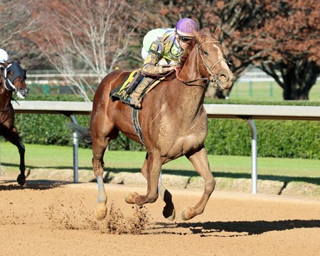 Tejano Twist captures the Ring The Bell Stakes at Oaklawn Park
