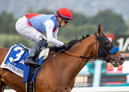 Muth wins the San Vicente Stakes at Santa Anita Park