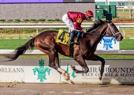 Blue Grass Stakes contender Just a Touch breaks his maiden at Fair Grounds 