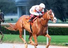 Valentine Candy wins the 2024 Ozark Stakes at Oaklawn Park