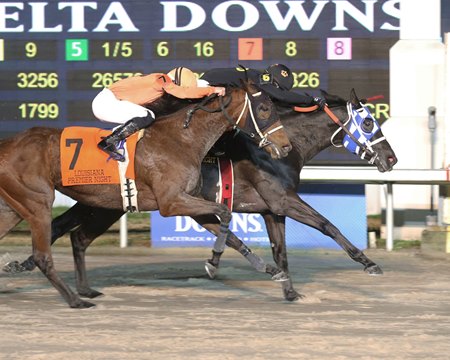 Racing at Delta Downs in Vinton, La.