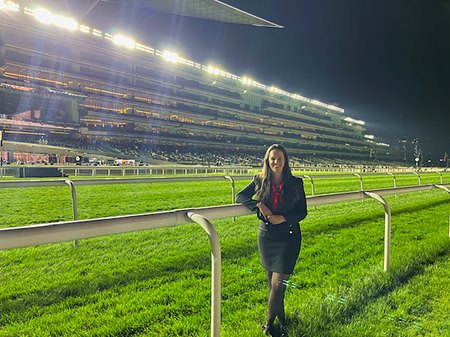 Stephanie Cooley at Meydan Racecourse