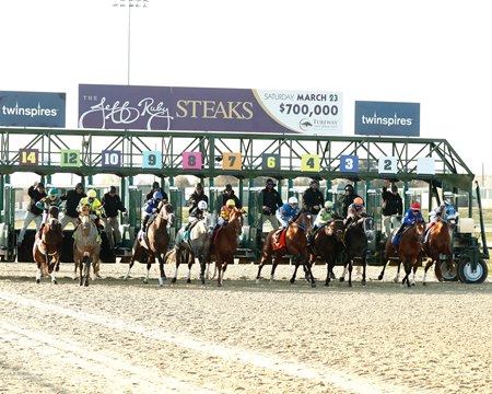 The 2024 Jeff Ruby Steaks field breaks from the gate