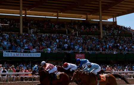 Racing at Pleasanton