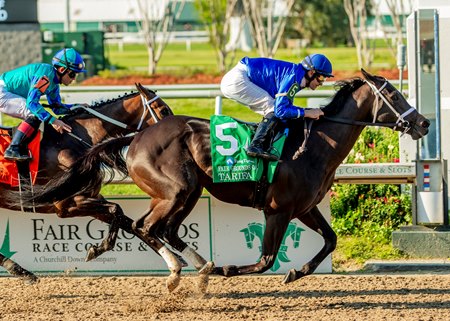 Tarifa takes the Fair Grounds Oaks at Fair Grounds Race Course