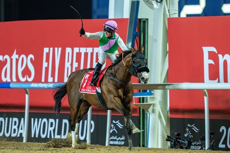 Laurel River wins the 2024 Dubai World Cup at Meydan 