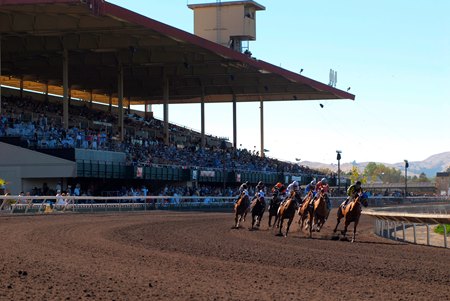 Racing at Pleasanton