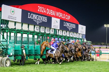 Racing at Meydan Racecourse