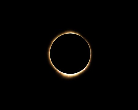 The total solar eclipse captured at Horseshoe Indianapolis