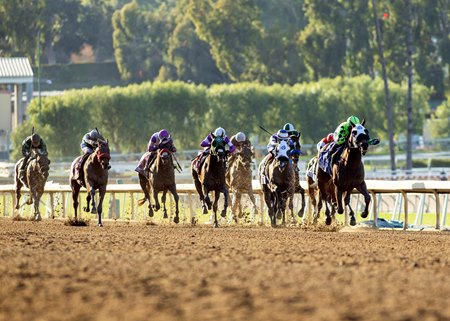 Racing at Santa Anita Park