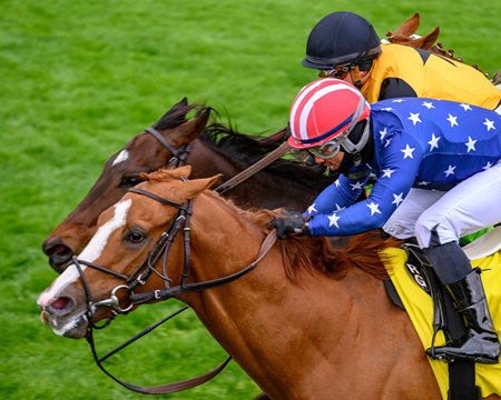 Neat edges Cugino in the Transylvania Stakes at Keeneland