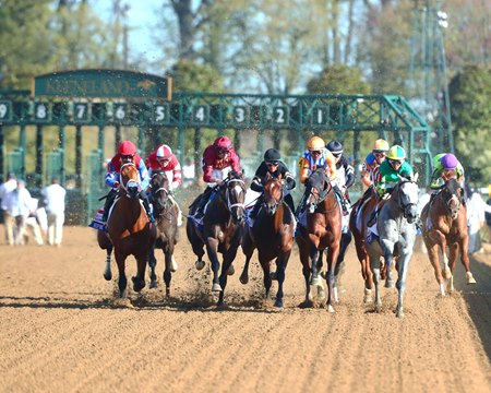 Racing at Keeneland