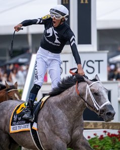 Seize the Grey with Jaime Torres wins the Preakness Stakes (G1)