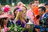 Breeder and Co-owner Judy Hicks holding the trophy.
Thorpedo Anna with Brian Hernandez, Jr. wins the Oaks (G1) at Churchill Downs in Louisville, Ky., on May 3, 2024
