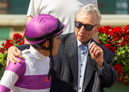 Owner J. Paul Reddam with jockey Mario Gutierrez