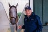D. Wayne Lukas and Preakness winner Seize the Grey, May 19, 2024