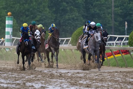 Seize the Grey thrived on the off track at last year's Preakness Stakes at Pimlico Race Course