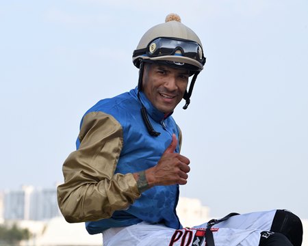 Jockey Edwin Gonzalez