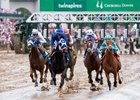 First Mission and Florent Geroux win the Alysheba S. presented by Twin Spires (Gr. 2), Churchill Downs, Louisville, KY, May 3, 2024, Mathea Kelley
