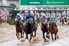 First Mission and Florent Geroux win the Alysheba S. presented by Twin Spires (Gr. 2), Churchill Downs, Louisville, KY, May 3, 2024, Mathea Kelley