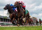 Program Trading and Flavian Prat win the Old Forester Bourbon Turf Classic S. (Grade I) Churchill Downs, Louisville, KY, May 4, 2024, Mathea Kelley