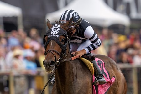 Shotgun Hottie wins the Allaire DuPont Distaff Stakes at Pimlico Race Course