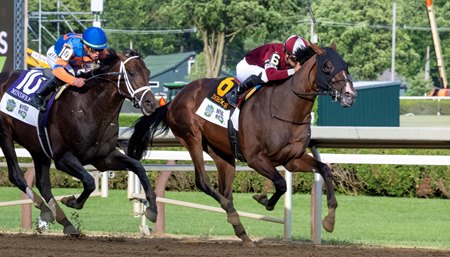 Dornoch wins the Belmont Stakes at Saratoga Race Course