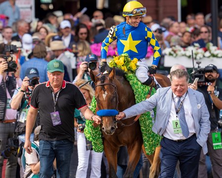 National Treasure after winning the Metropolitan Handicap at Saratoga Race Course