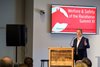 Dr. Tim Parkin talks about the Equine Injury Database Update on Risk, Risk Factors, and Prediction. Welfare and Safety of the Racehorse Summit presented by the Jockey Club and Grayson-Jockey Club Research Foundation at Kroger Field in Lexington, Ky., on June 25, 2024.