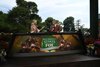(L-R): Charissa Thompson and Chris Fallica speak during FOX's coverage for the 2023 Belmont Stakes at Belmont Park