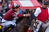Dornoch and Luis Saez win the Belmont Stakes, Saratoga Racecourse, Saratoga Springs, NY, 6-8-24, Mathea Kelley