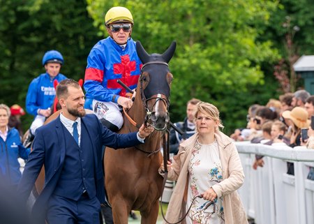 Sparkling Plenty after her French Oaks win