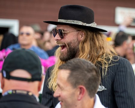 Jayson Werth on Belmont Stakes day at Saratoga Race Course