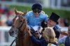 Billy Loughnane is congratulated by George Boughey after Soprano’s win in the Sandringham Stakes. 
Royal Ascot day 4.
Photo: Patrick McCann/Racing Post
21.06.2024