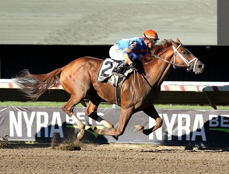 Bright Future wins the Salvator Mile Stakes at Monmouth Park