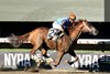 Bright Future #2 with Javier Castellano riding won the $150,000 Grade III Salvator Mile at Monmouth Park Racetrack in Oceanport, NJ on Saturday June 15, 2024.  Photo By Melissa Torres/EQUI-PHOTO