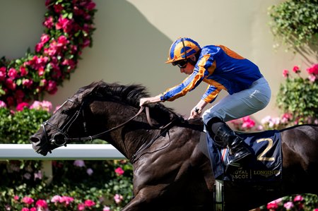 Auguste Rodin wins the Prince of Wales's Stakes at Ascot Racecourse