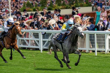 Charyn wins the Queen Anne Stakes at Ascot Racecourse