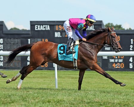 War Like Goddess wins the Robert G. Dick Memorial Stakes at Delaware Park