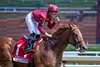 Nakatomi with jockey Tyler Gaffalione in the irons wins the 40th running of The Alfred G. Vanderbilt (G1) at the Saratoga Race Course Saturday July, 27, 2024 in Saratoga Springs, N.Y.  Photo by Skip Dickstein