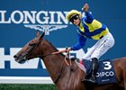 Goliath (Christophe Soumillon) wins the King George VI and Queen Elizabeth Stakes
Ascot 27.7.24 Pic: Edward Whitaker