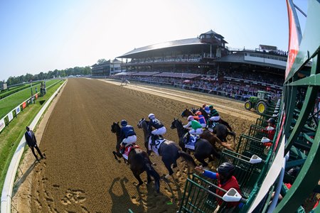 Racing at Saratoga Race Course