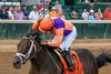 Kingsbarns and Luis Saez win the G1 Stephen Foster,  Churchill Downs, Louisville, KY 6-29-24, Javier Molina